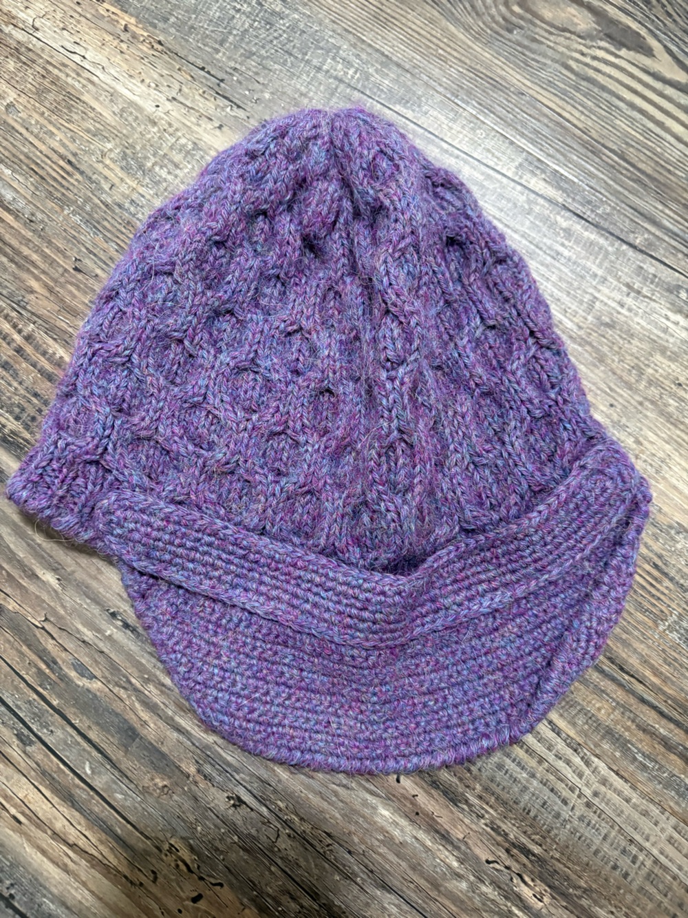 Women’s 100% Alpaca Beanie Folded Brim $40.00